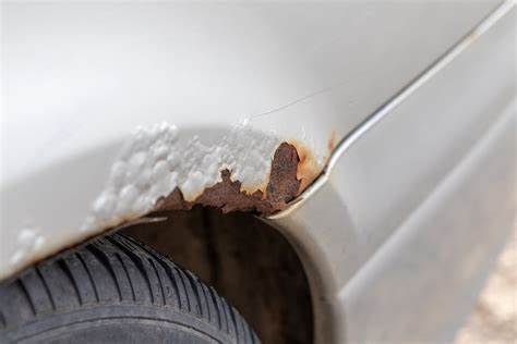 Rust on vehicle without undercoating or rustproofing.